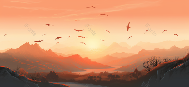 红色传统中国风水墨画背景,插画/手绘图,插画/手绘图库,插画/手绘图下载,插画/手绘